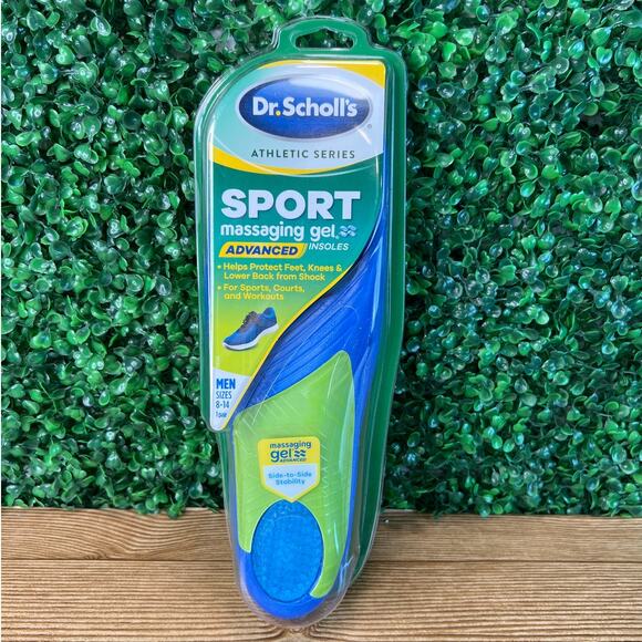 New Dr. Scholl's Athletic Series Sport Massaging Gel Insoles for Men Size 8 -14 - Picture 1 of 8